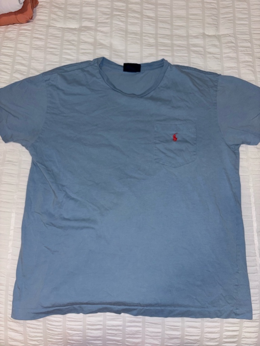 light blue polo t shirt
